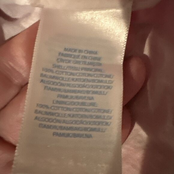 Ralph Lauren White Label Baby Girls 9 Months Pink White Dress Lined Cap Sleeve - Picture 6 of 9